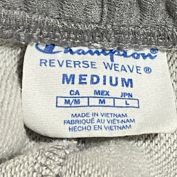 CHAMPION Gray Reverse Weave Sweat Shorts Men’s Medium - Picture 5 of 5